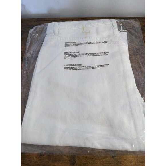 Free People x Sandrine Rose Women Dust White Wide Curve Leg Jeans 31 - Picture 7 of 7